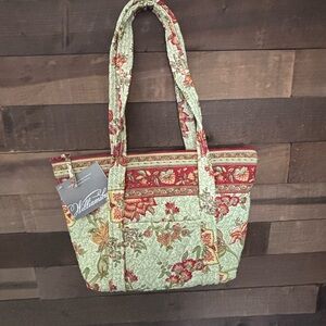 Williamsburg OK brand/Floral Tote Bag - Green and Red- Never used